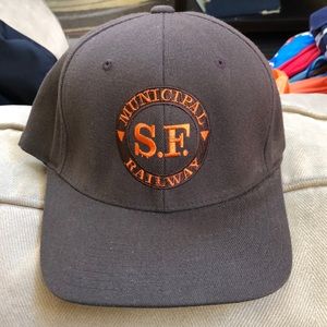 RARE SF MUNI FLEX FIT BASEBALL CAP